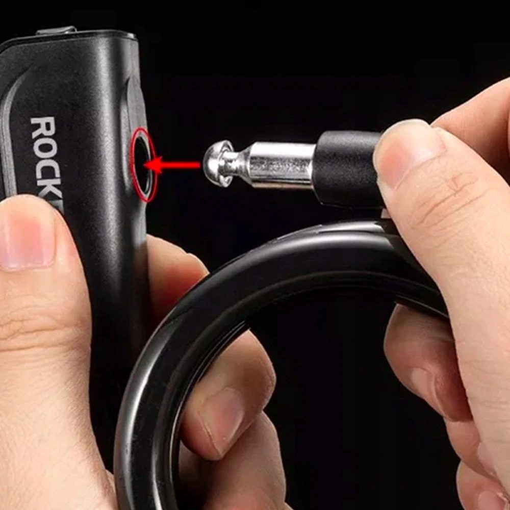 Rockbros RKS515-BK Zámok na bicykel 1,1 m, čierny