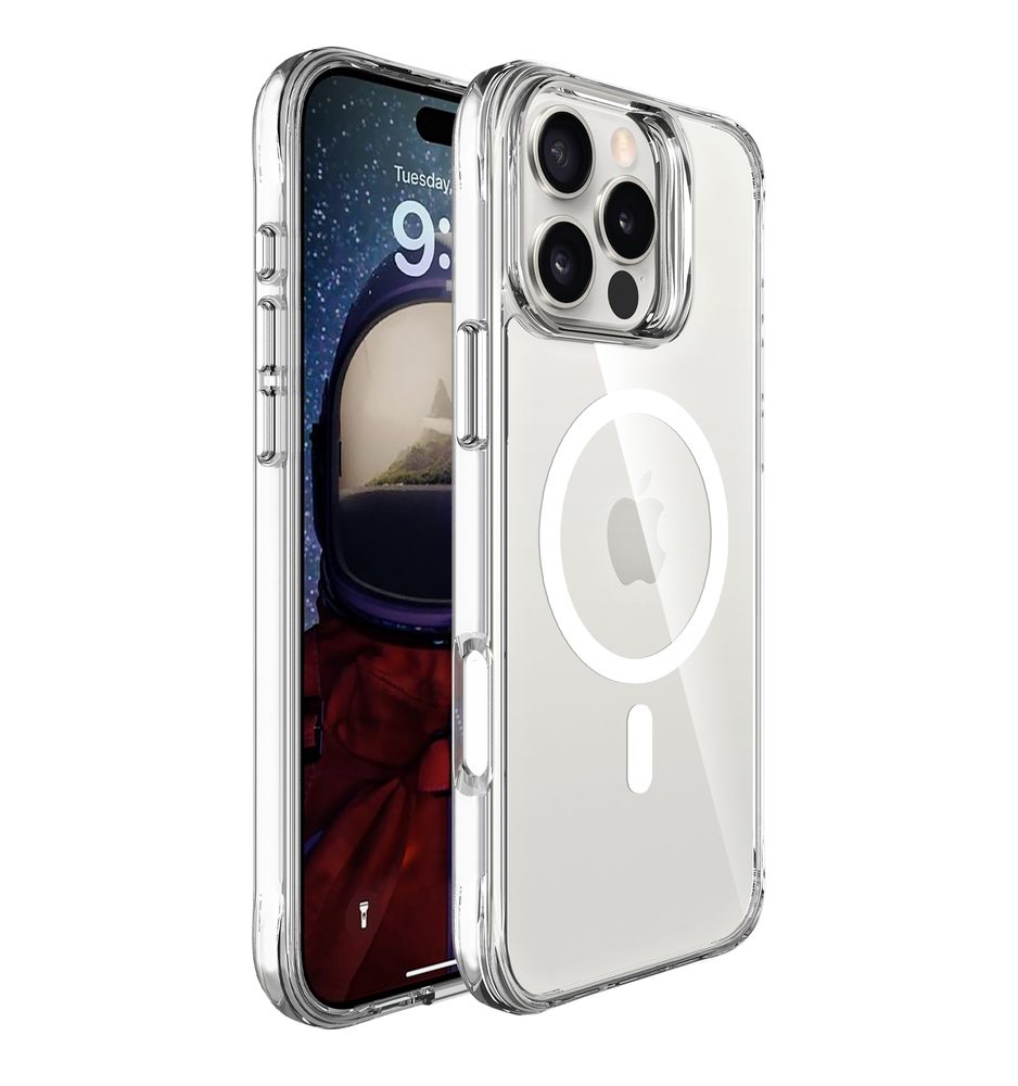 Levně JP MagFit MagSafe obal s 3M SGS certifikátem, iPhone 16 Pro, průhledný