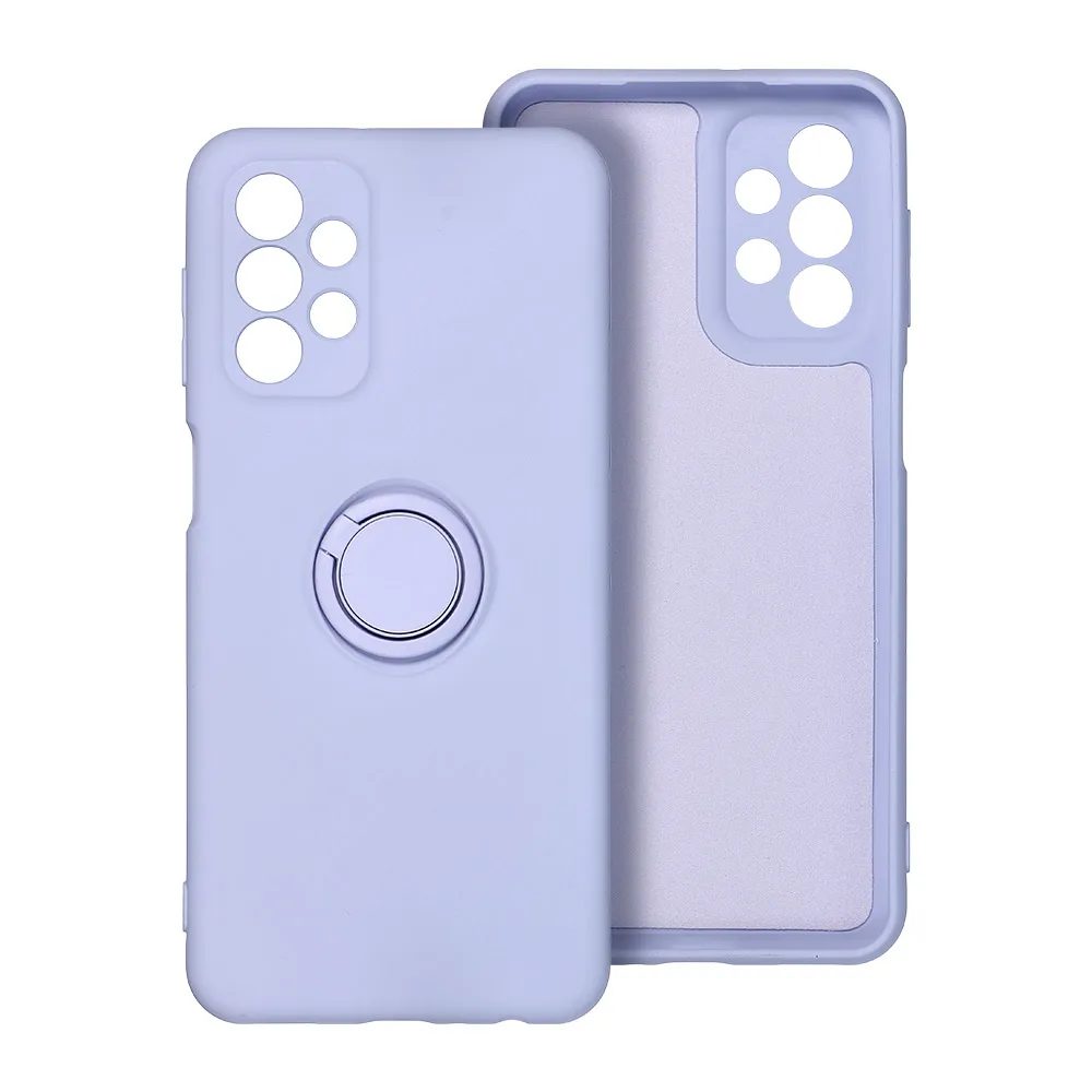 Silicone Ring obal, Samsung Galaxy A36 5G, fialový