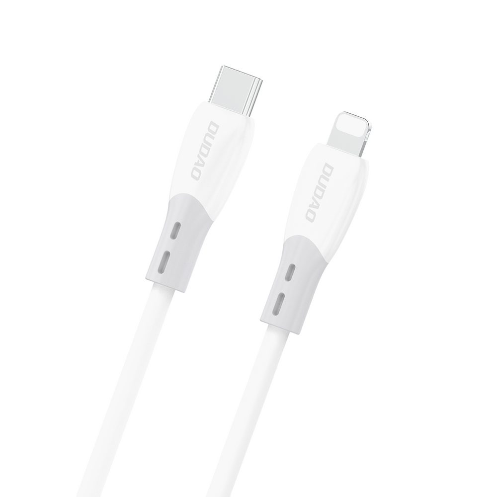 Levně Dudao L25SX kabel USB-C - Lightning, 30W, 1 m, bílý