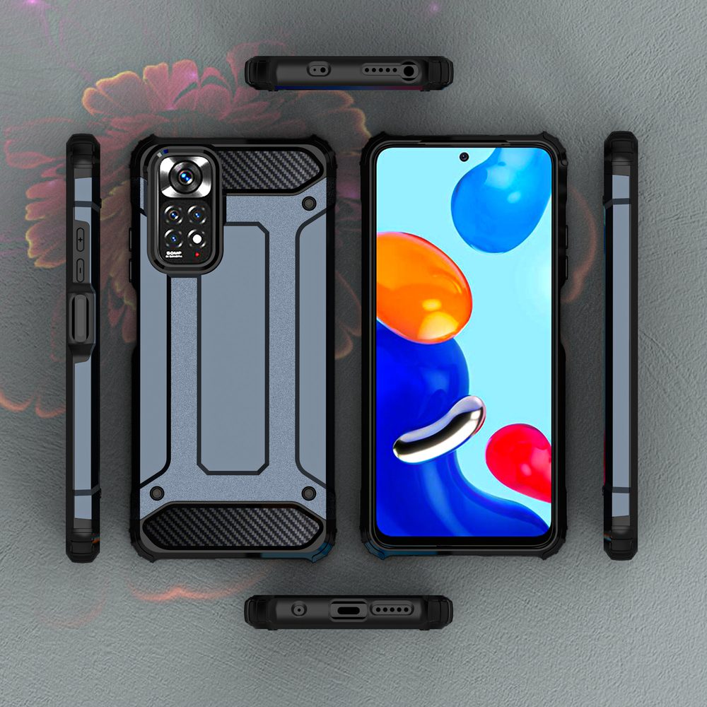 Hibrid Armor Xiaomi Redmi Note 11S / Note 11, Fekete