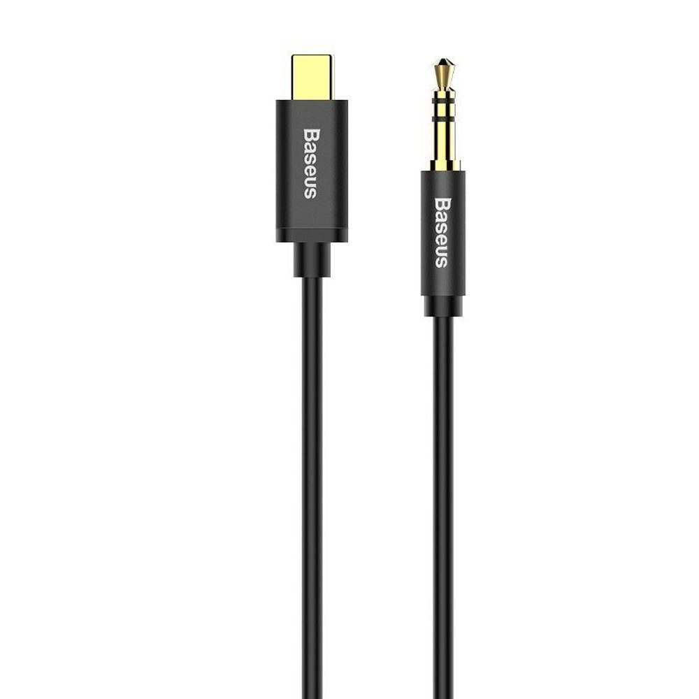 Baseus Yiven Audio Kabel USB-C - Mini Jack 3,5 Mm, 1,2 M, černý