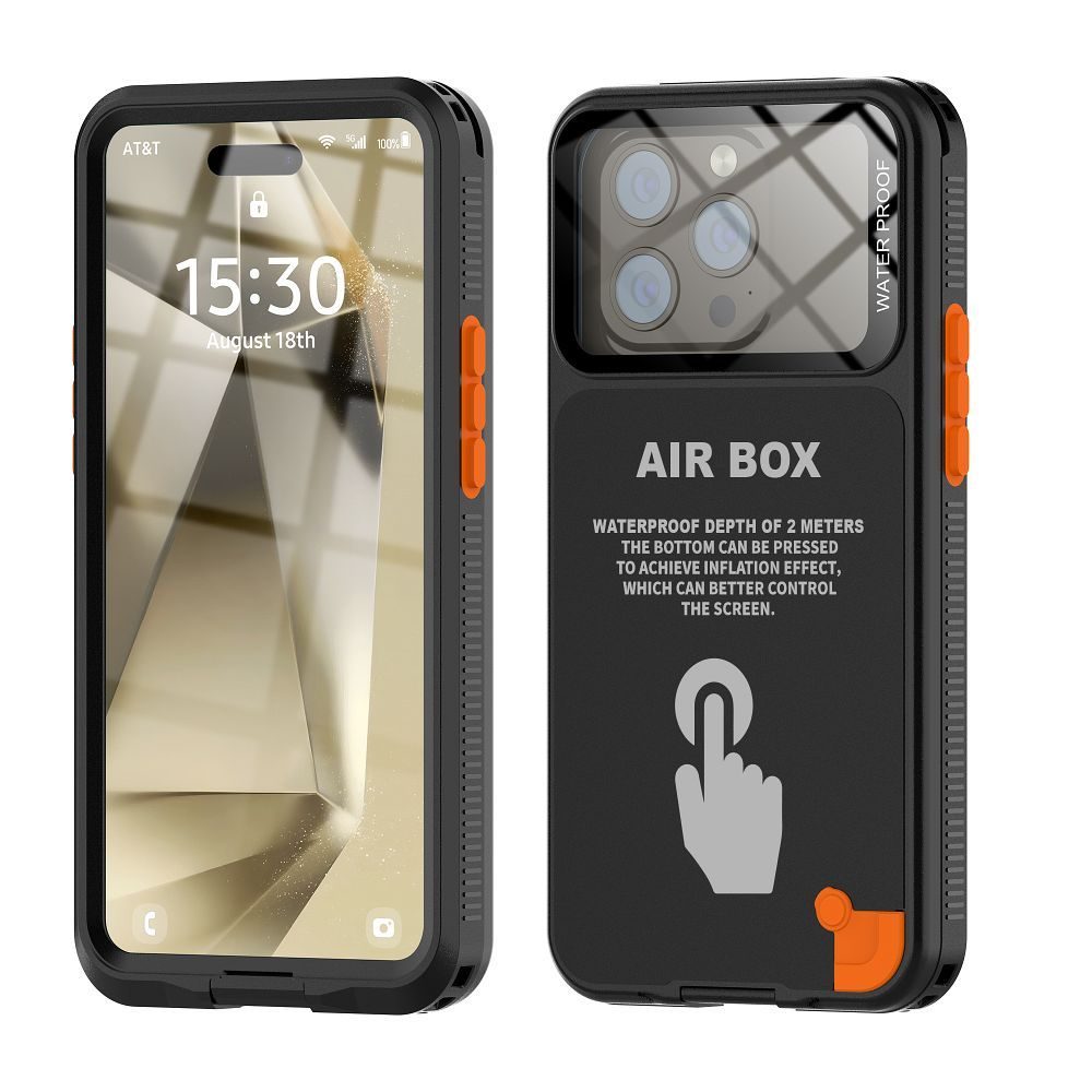 Univerzális vízálló tok Shellbox Airbox 6.1, fekete