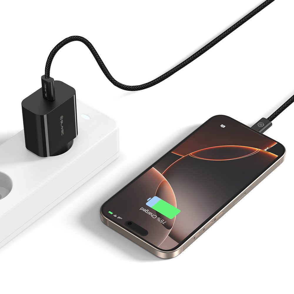 Blavec nabíjačka BC-9, PD 20W 3A, USB-C, čierna
