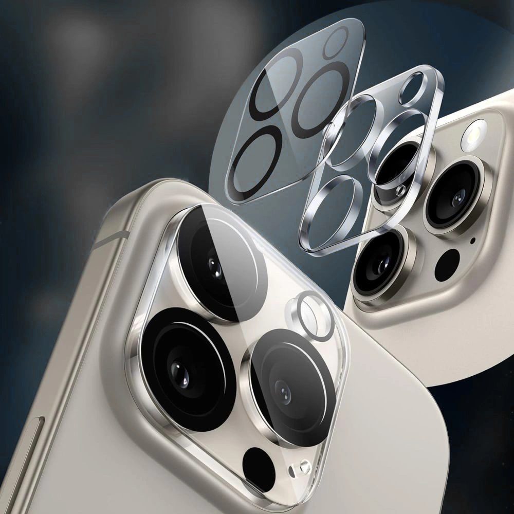 Tech-Protect Cam Fit+, sklíčko pre objektív fotoaparátu, iPhone 17 Pro, priehľadné