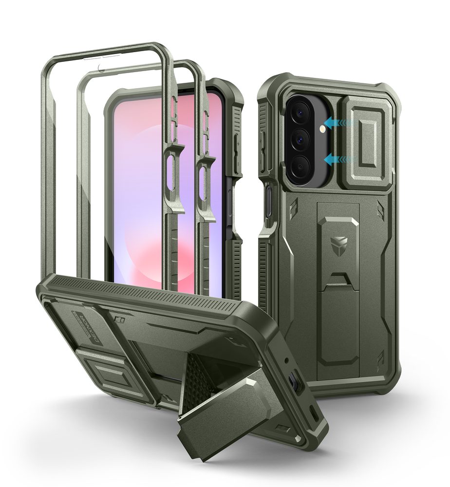 Dexnor 360 Kickstand Camprotector husă Samsung Galaxy A27, verde