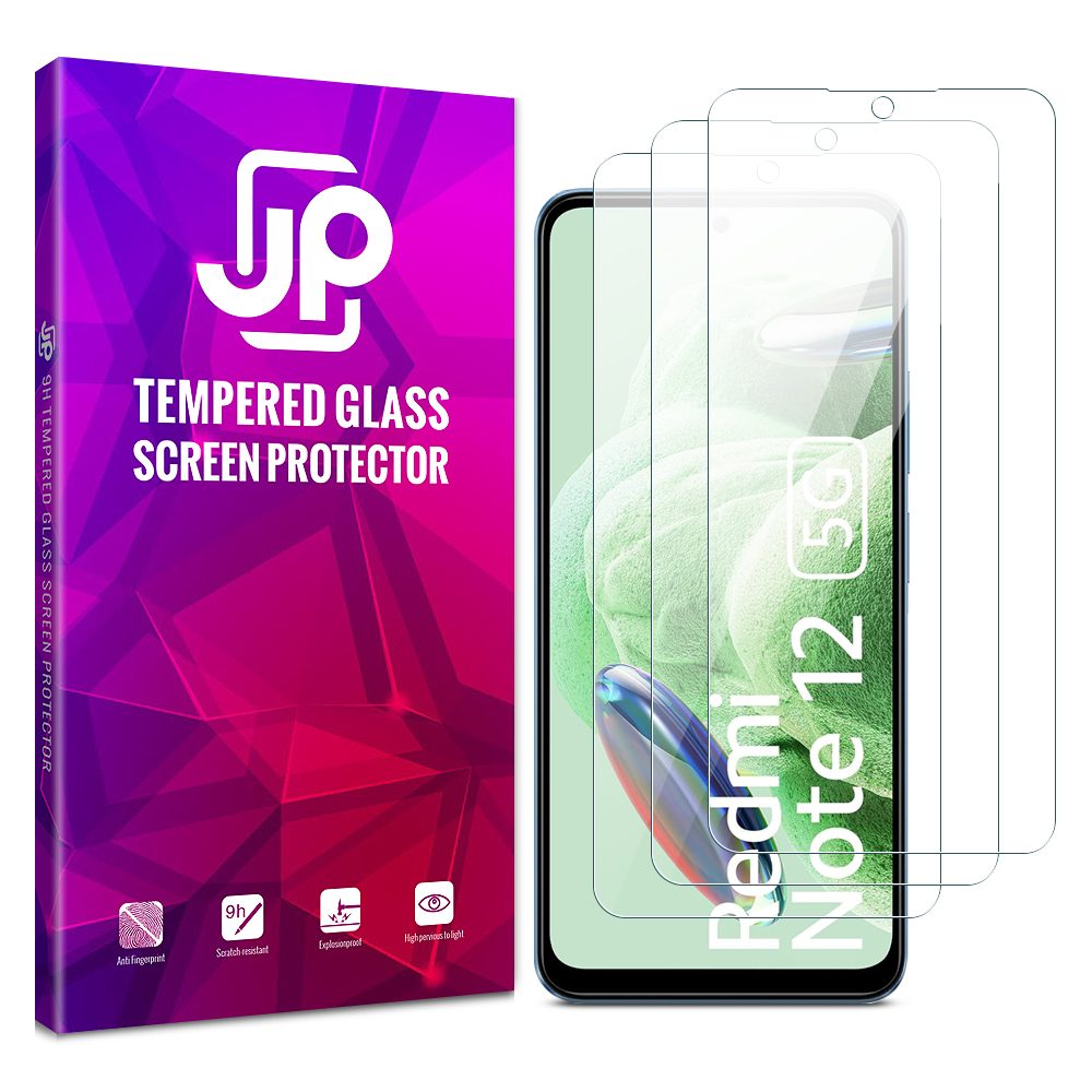 JP Long Pack Tvrzených skel, 3 skla na telefon, Xiaomi Redmi Note 12 5G