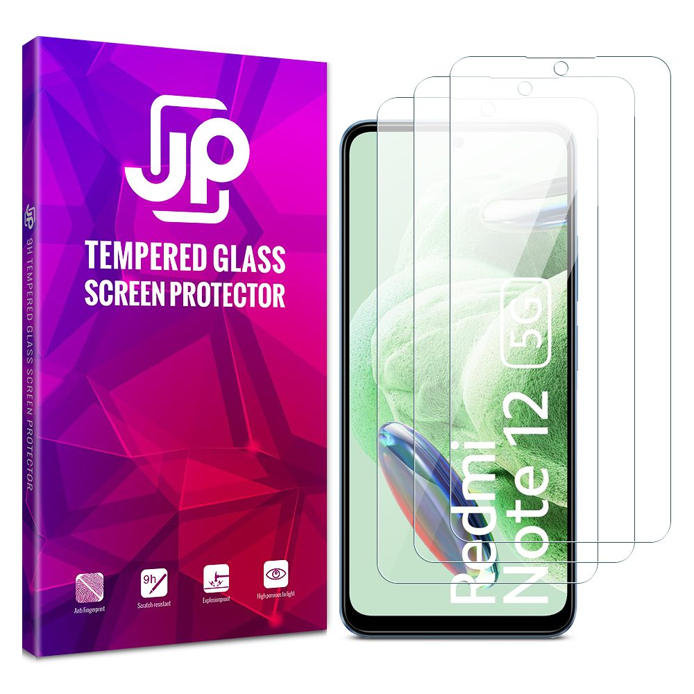 JP Long Pack Tvrdených Skiel, 3 Sklá Na Telefón, Xiaomi Redmi Note 12 5G
