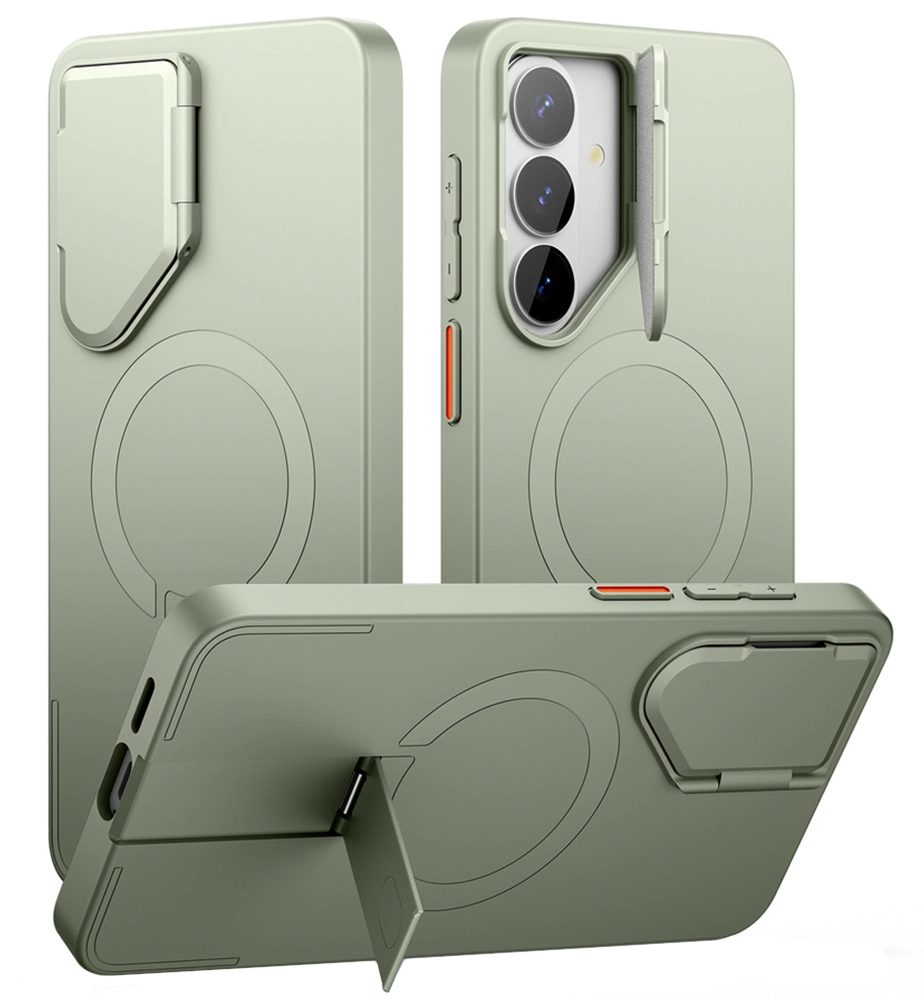 Levně Suritch MagSafe Kickstand Camprotector obal Samsung Galaxy S26 Plus, zelený