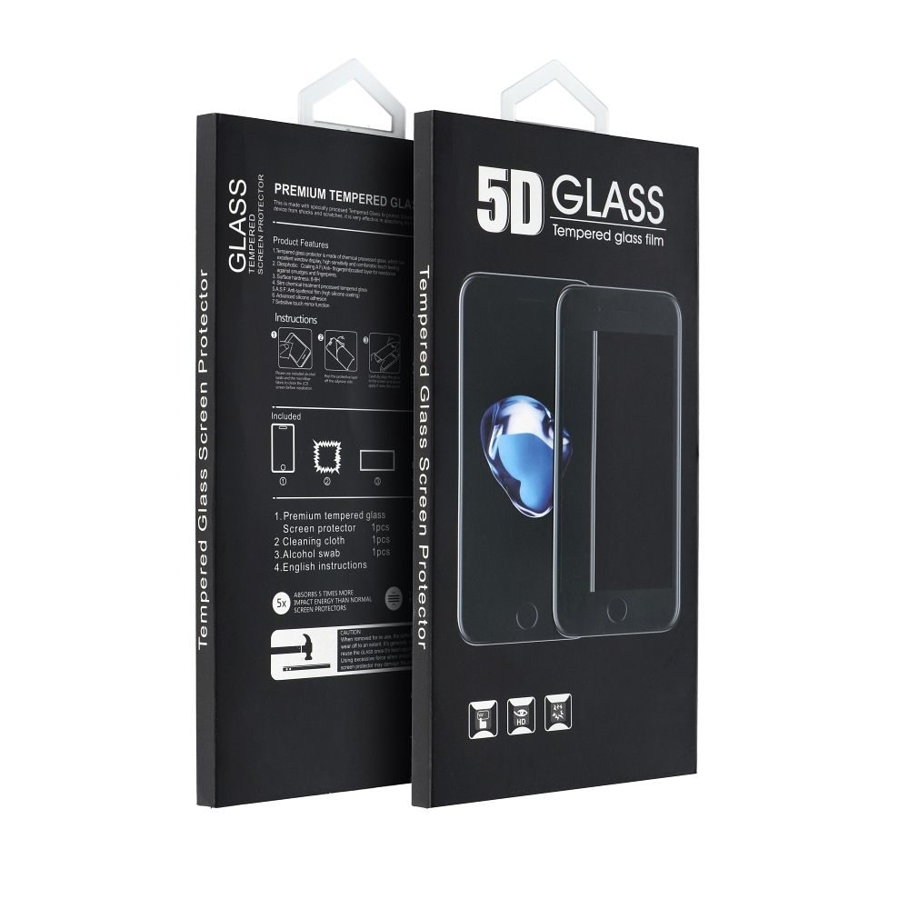 Levně 5D Tvrzené sklo pro Xiaomi Redmi Note 12 4G / Redmi Note 12 5G, černé