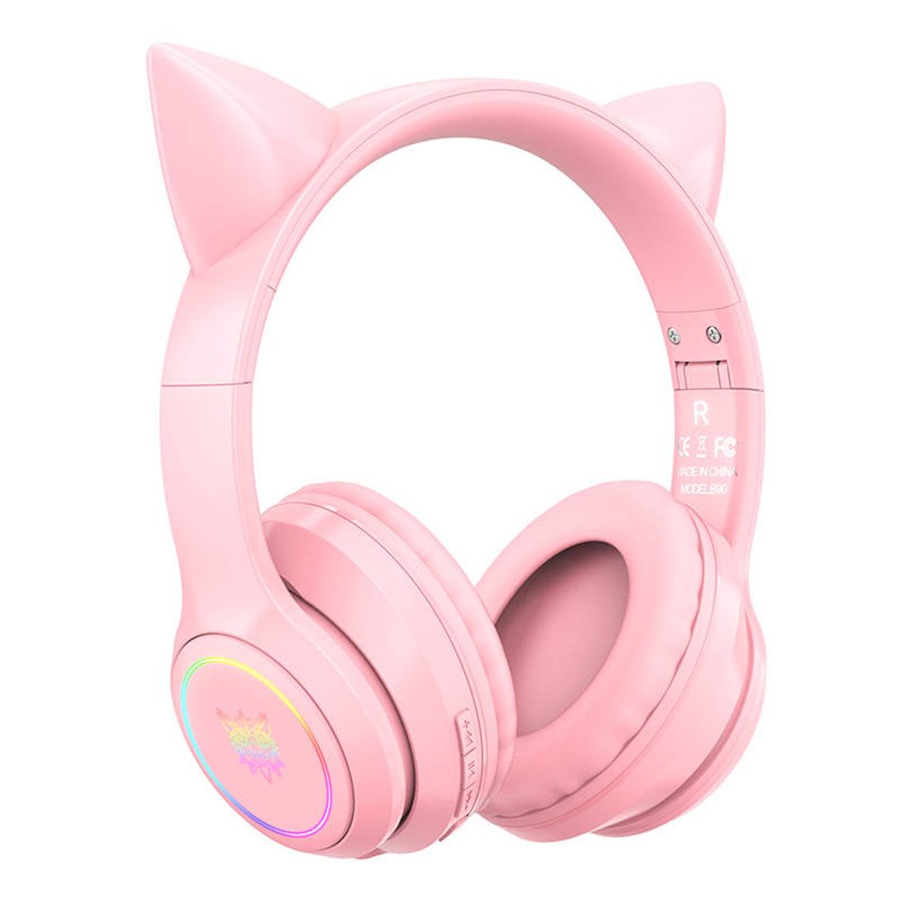 Onikuma B90 Herné slúchadlá Bluetooth, ružová
