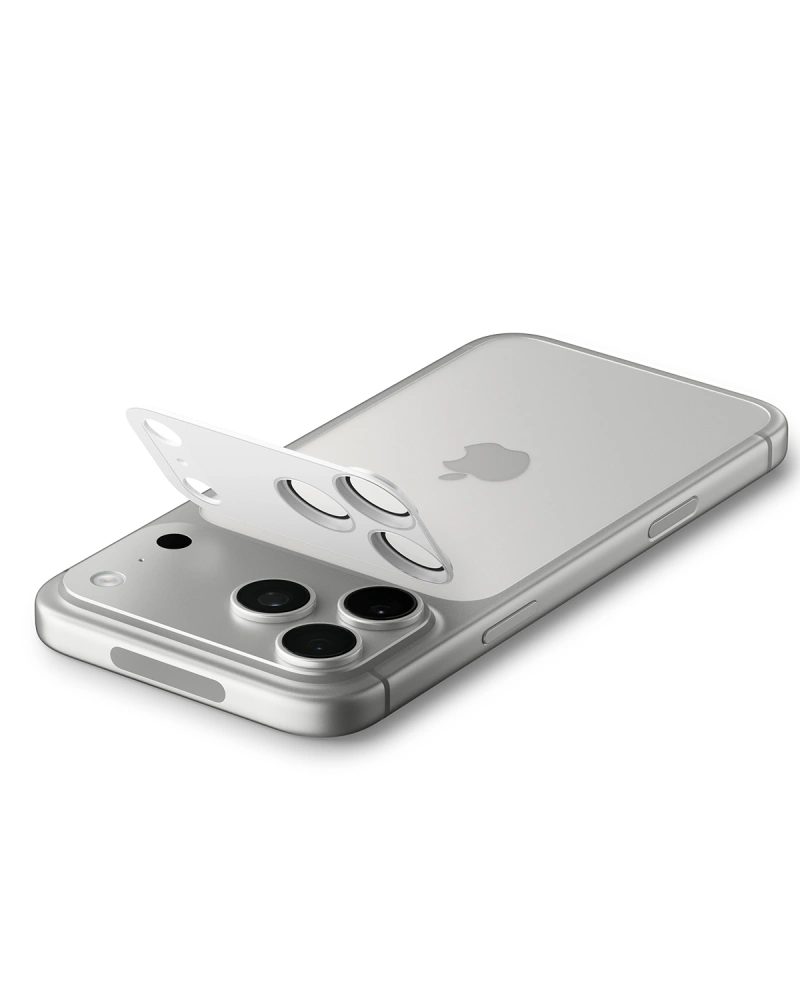 Spigen Optik Pro XL TR EZ Fit ochrana fotoaparátu, iPhone 17 Pro, strieborná