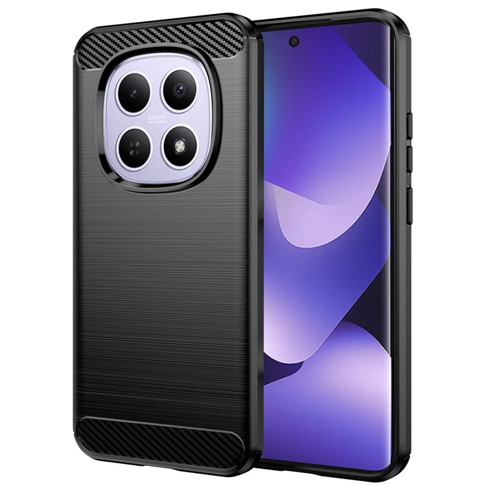 Levně Carbon obal, Xiaomi Redmi Note 15 4G / 5G / Poco M8 5G, černý