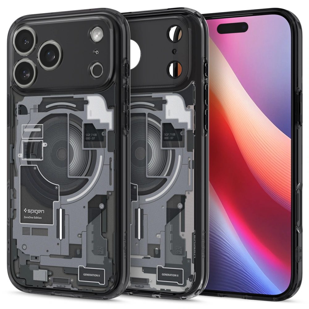 Levně Spigen Ultra Hybrid Mag s MagSafe, iPhone 17 Pro Max, zero one, černý