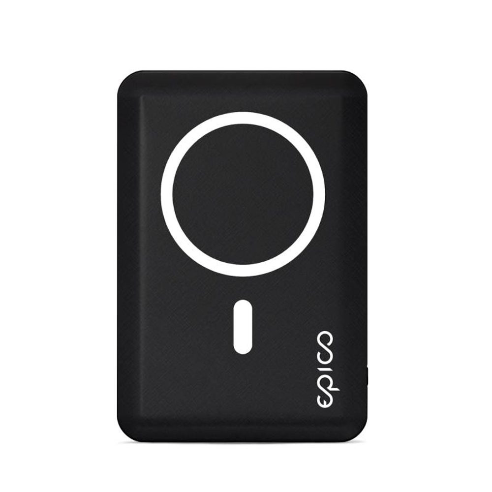 EPICO 5000mAh powerbank MagSafe rögzítés támogatással - fekete