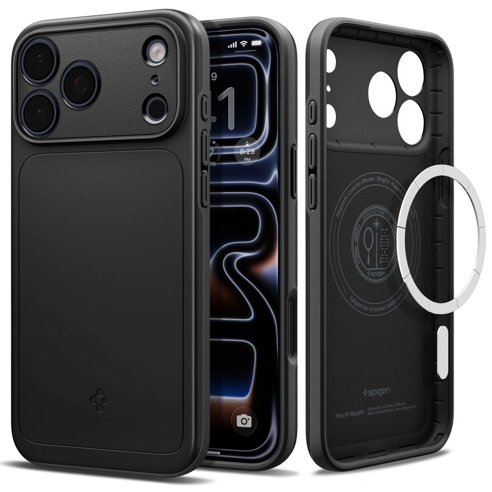 Spigen Thin Fit MagSafe, iPhone 17 Pro / 18 Pro, negru