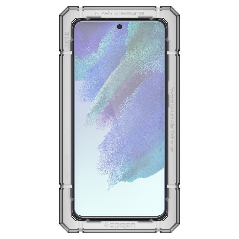 Spigen Glass ALM Glas.TR, 2 Bucăți Cu Aplicator, Folie De Sticlă Securizată, Samsung Galaxy S21 FE