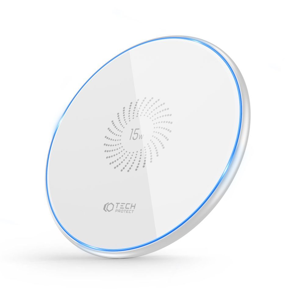 Tech-Protect QI15W-C1 încărcător Wireless 15W, Alb