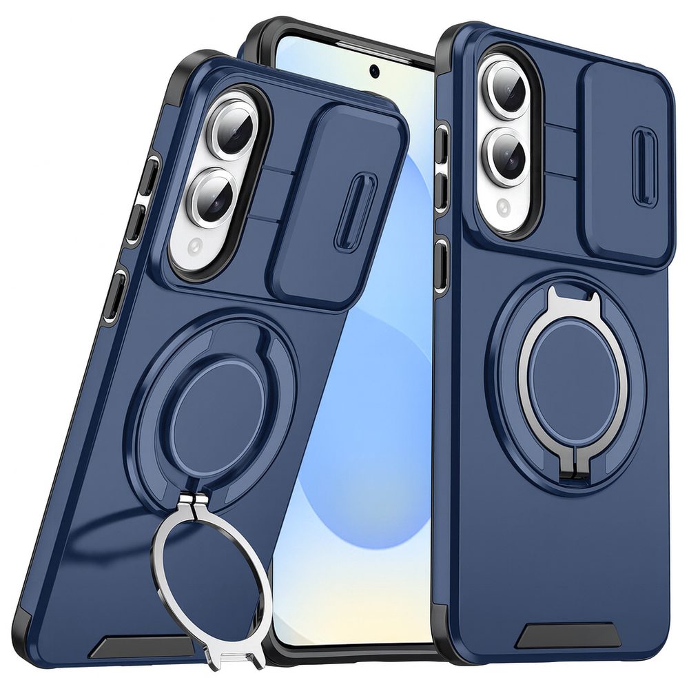 Camslide Stand obal, Samsung Galaxy S25 Edge, modrý