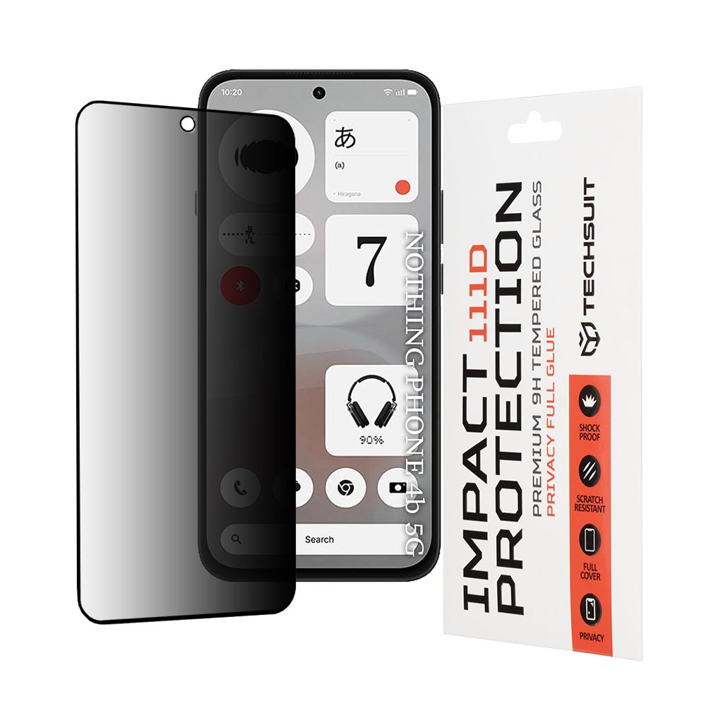 Techsuit 111D Privacy Sticlă securizată, Nothing Phone (4b), negru