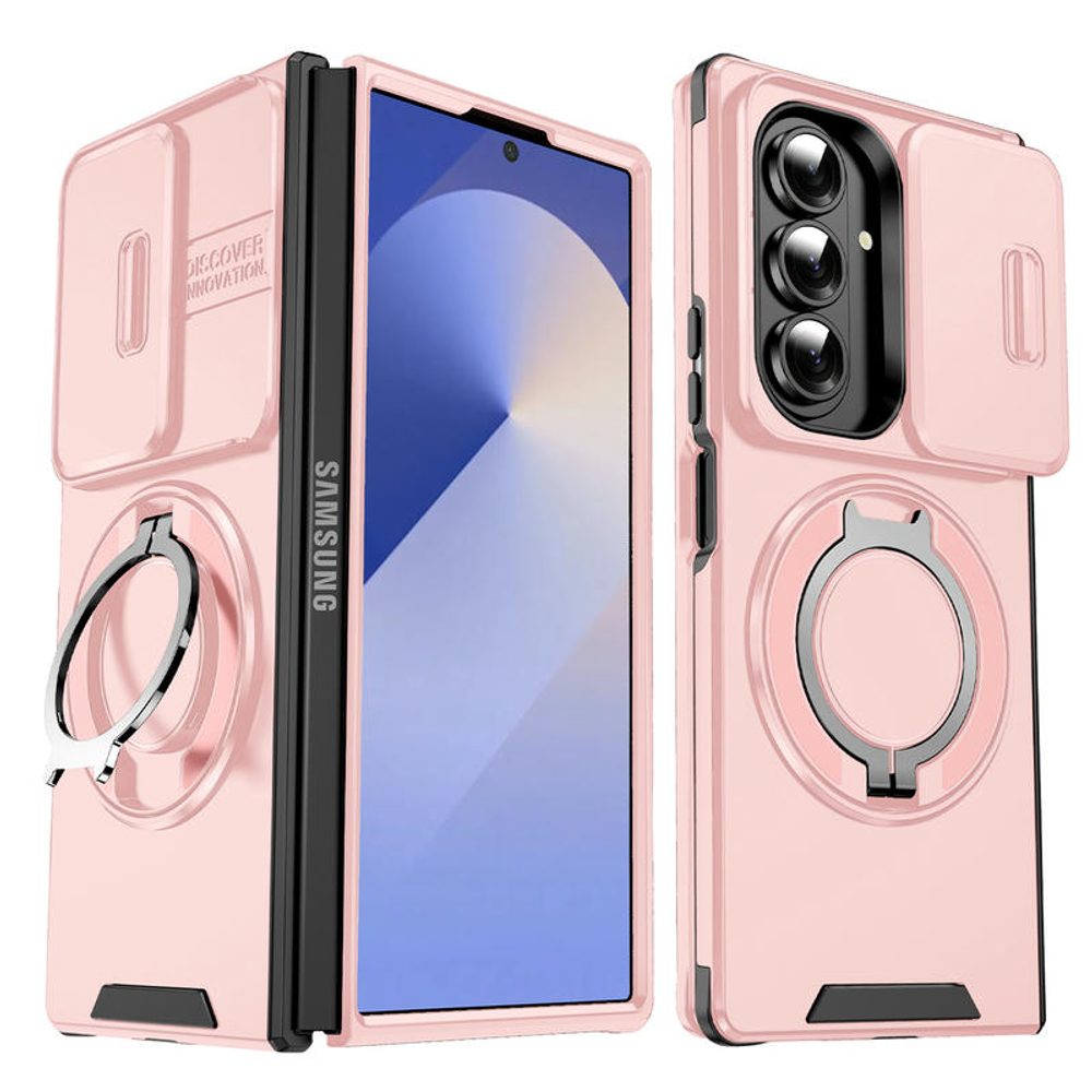 Husă Camslide Stand, Samsung Galaxy Z Fold 7, roz