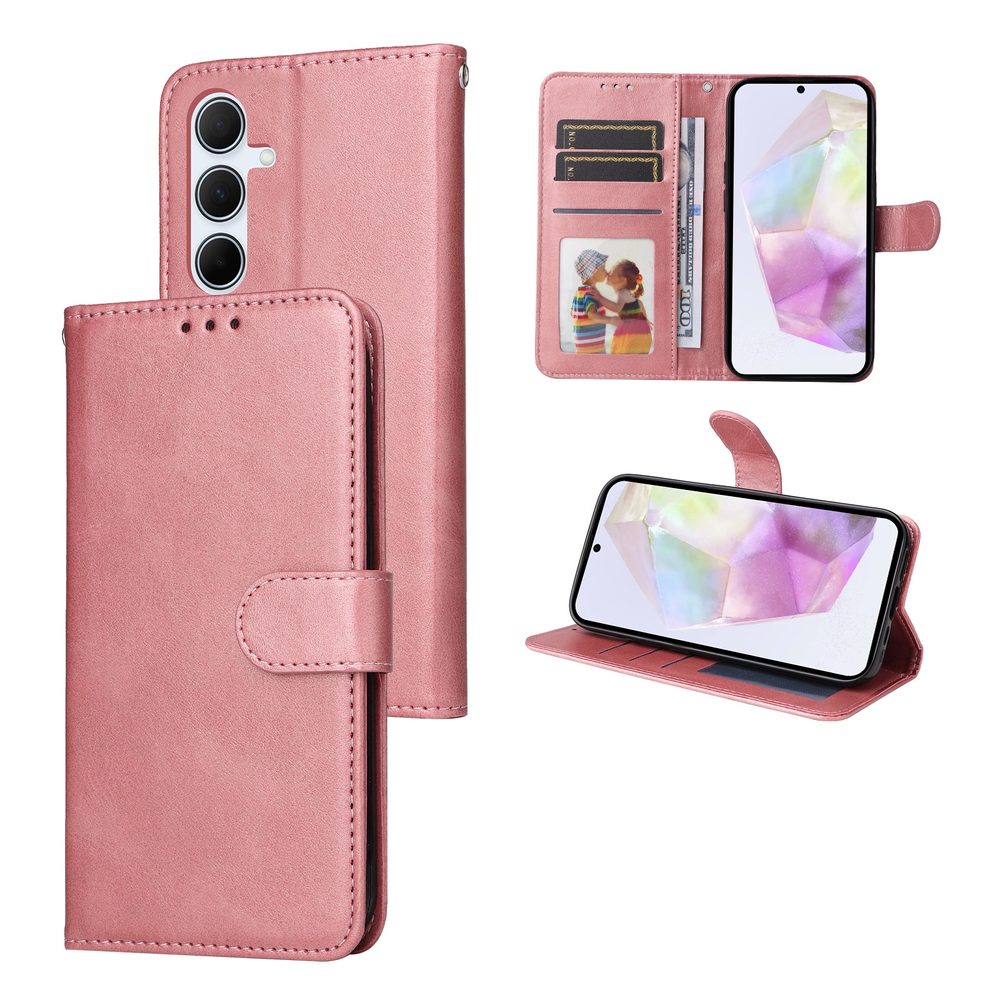 Mágneses tok, Samsung Galaxy A56, rózsaszín