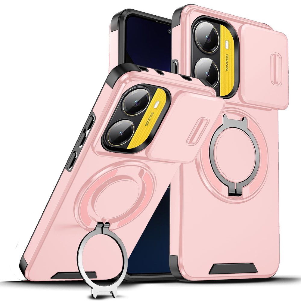 Levně Camslide Stand obal, Xiaomi Poco X7 Pro 5G, růžový