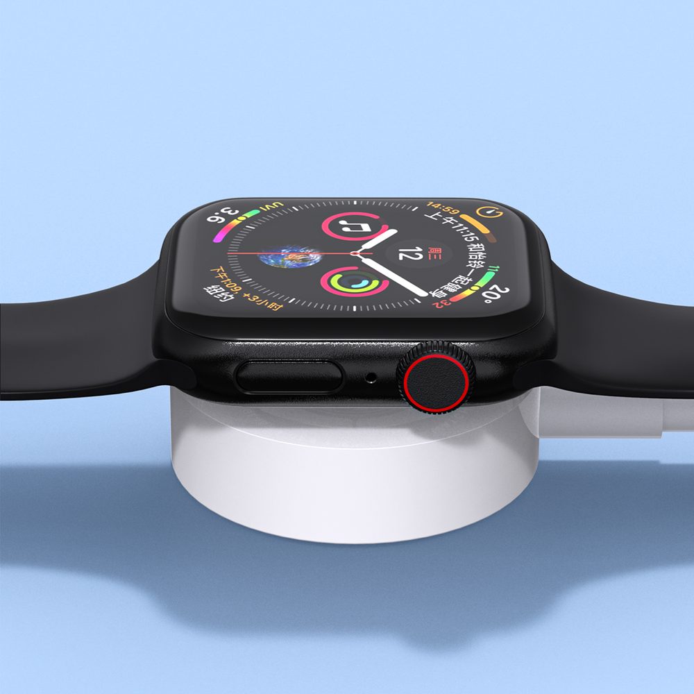 Dudao A12Max 2v1 kábel pre iWatch + Lightning - USB-C, 20W PD, 1,2 m, biely