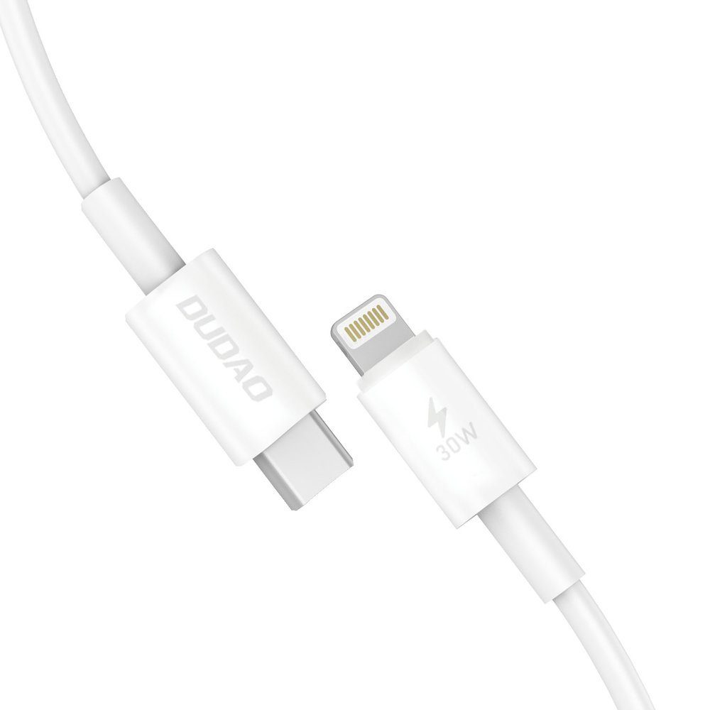 Dudao USB-C- Lightning, 30W, PD, 1m, Biely