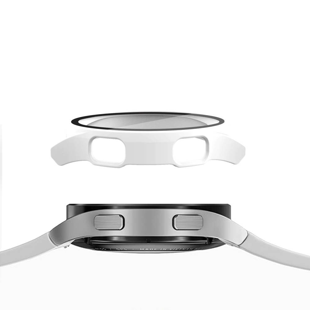 Husă 2 în 1 Cu Folie De Sticlă, Pentru Samsung Galaxy Watch Active 4, 40 Mm, Transparentă