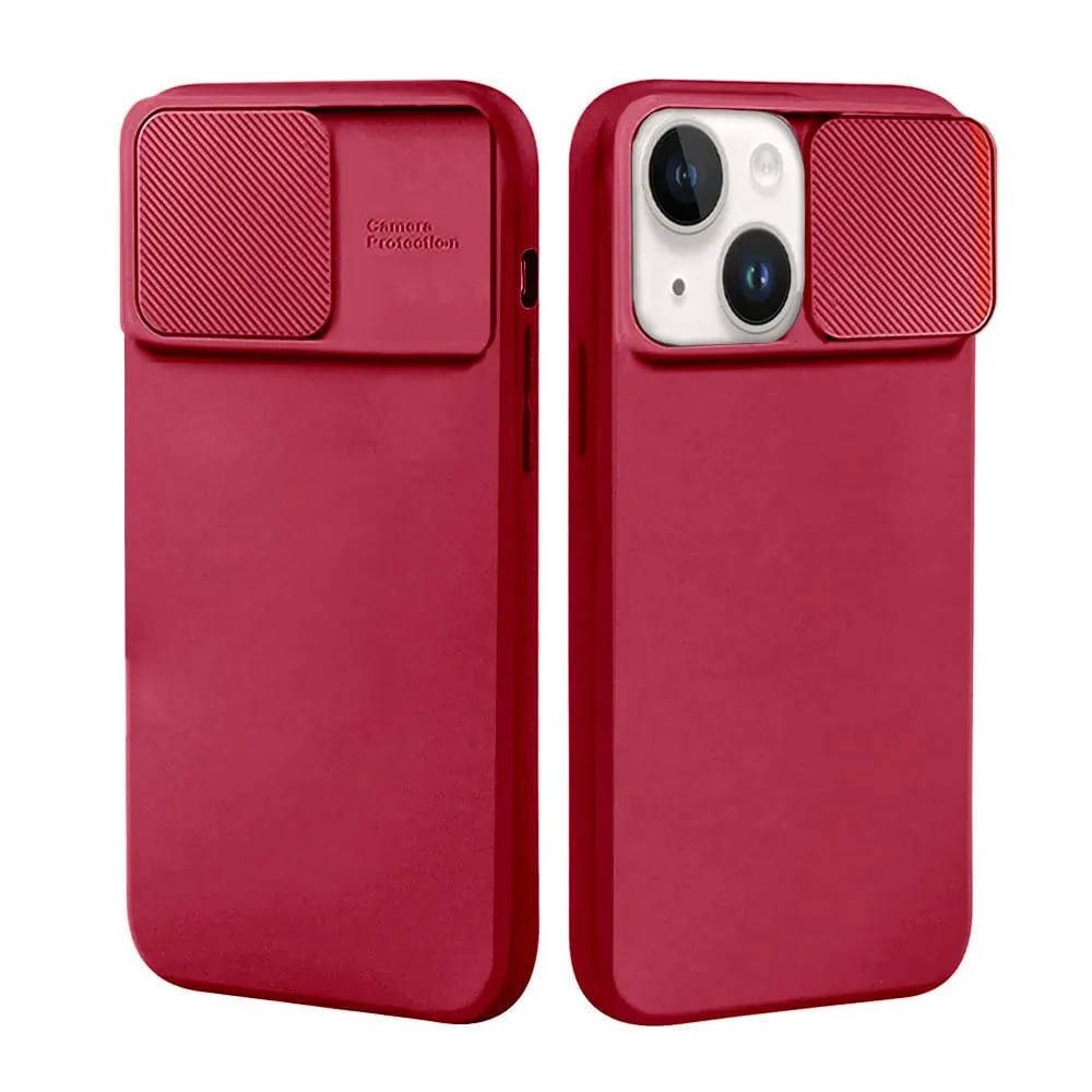 Husă Nexeri Cu Capac Pentru Cameră, Xiaomi Redmi Note 12 5G, Roșu
