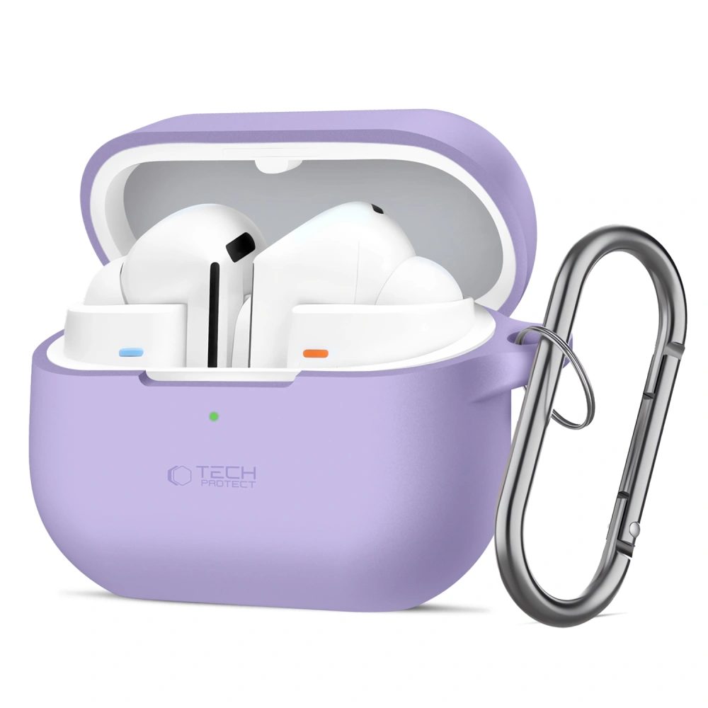 Tech-Protect Silikonové pouzdro, Samsung Galaxy Buds 3 / 3 FE / 3 Pro, fialové