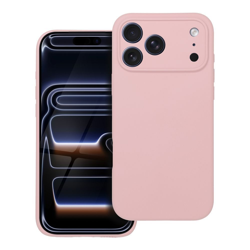 Levně Obal Silicone, iPhone 17 Pro Max, světle růžový
