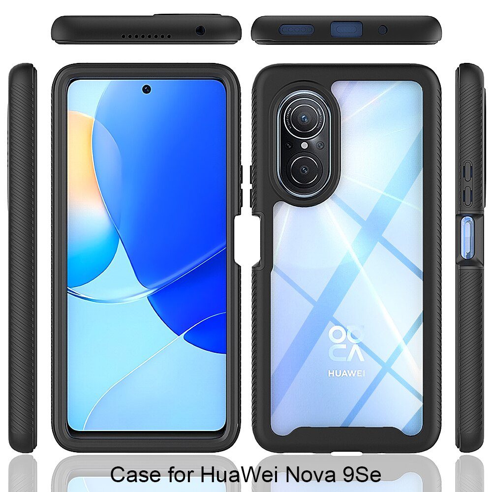 Techsuit Defense360 Pro + Zaščitna Folija, Huawei Nova 9 SE, črna