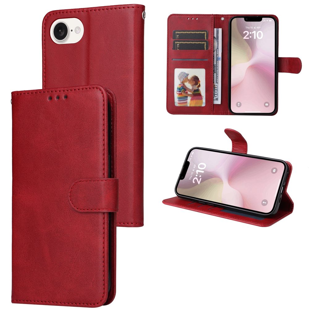 Mágneses tok, iPhone 16e, piros