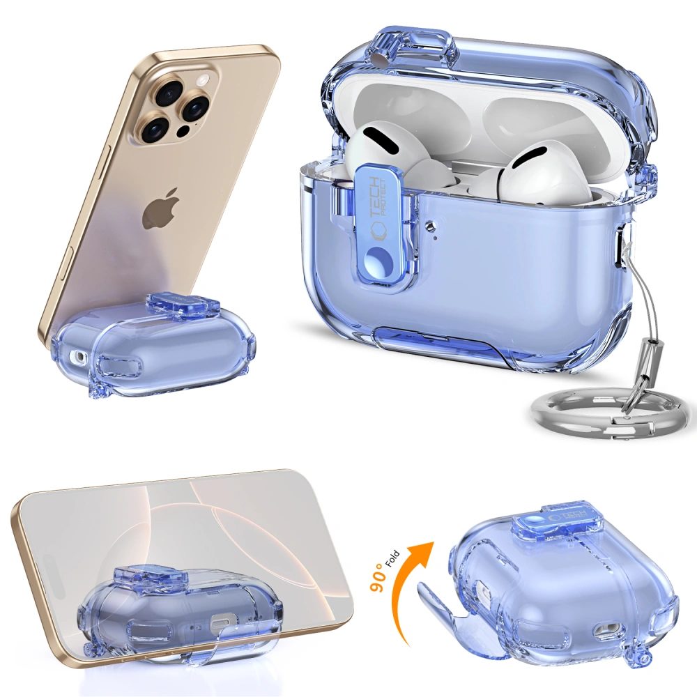 Tech-Protect Bounce Pro puzdro, Apple AirPods Pro 3, modré