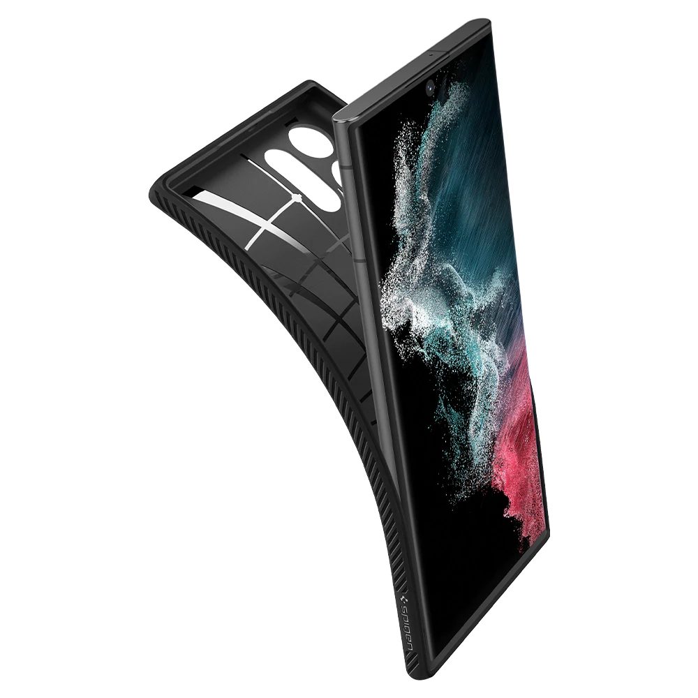 Spigen Liquid Air, Samsung Galaxy S22 Ultra, čierny