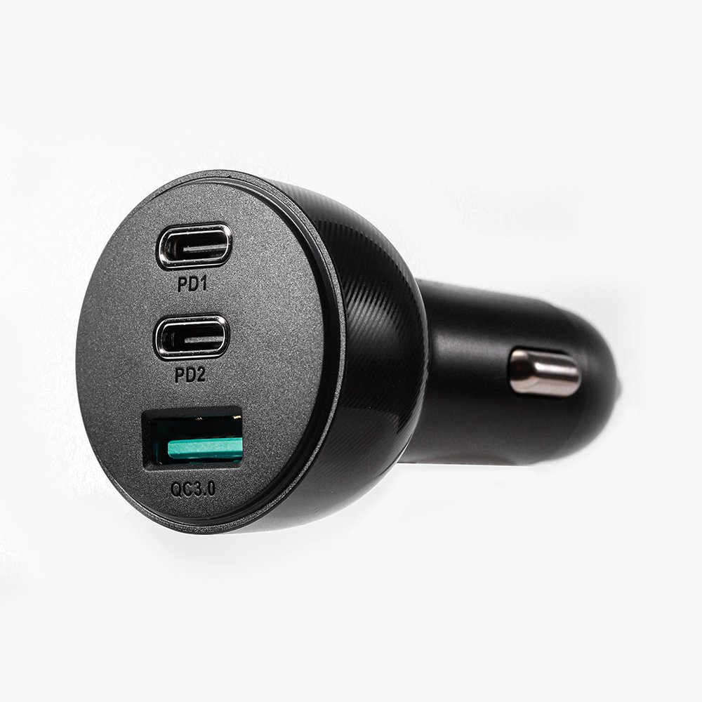 Joyroom Autós Töltő 70 W 3 Porttal, 2x USB-C, USB, Fekete (JR-CL26)