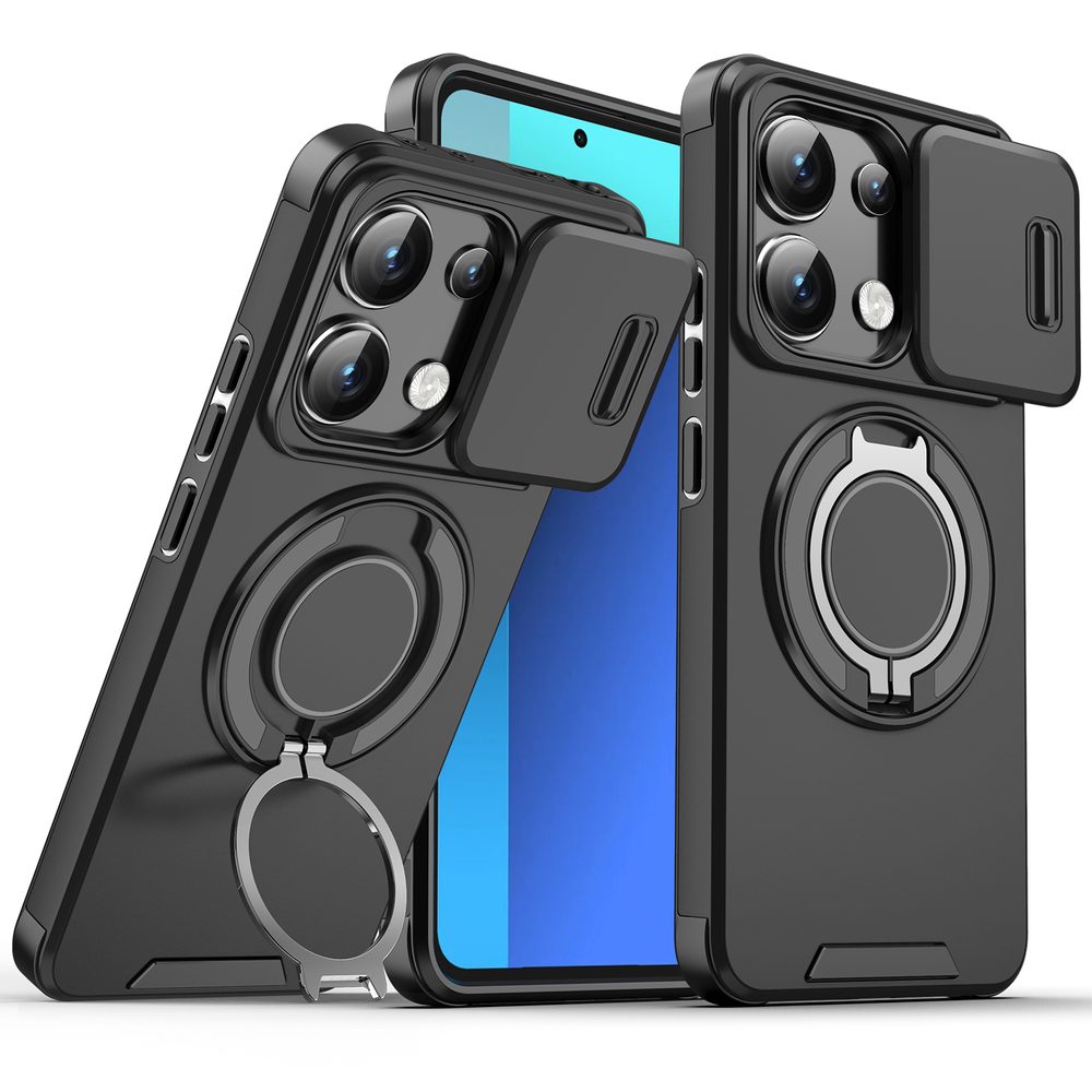 Camslide Stand borító, Xiaomi Redmi Note 13 Pro Plus, fekete