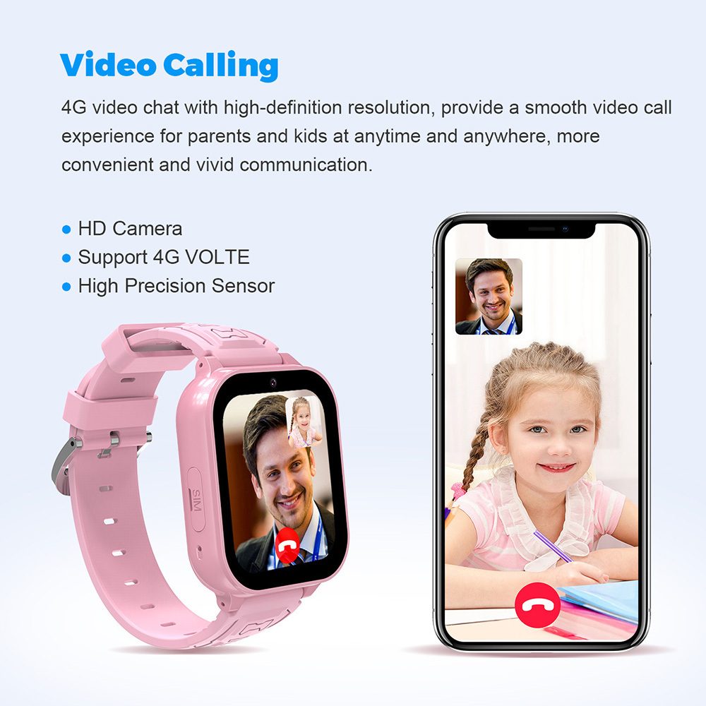 Blavec Detské smartwatch K02 (SWK02-P), ružové