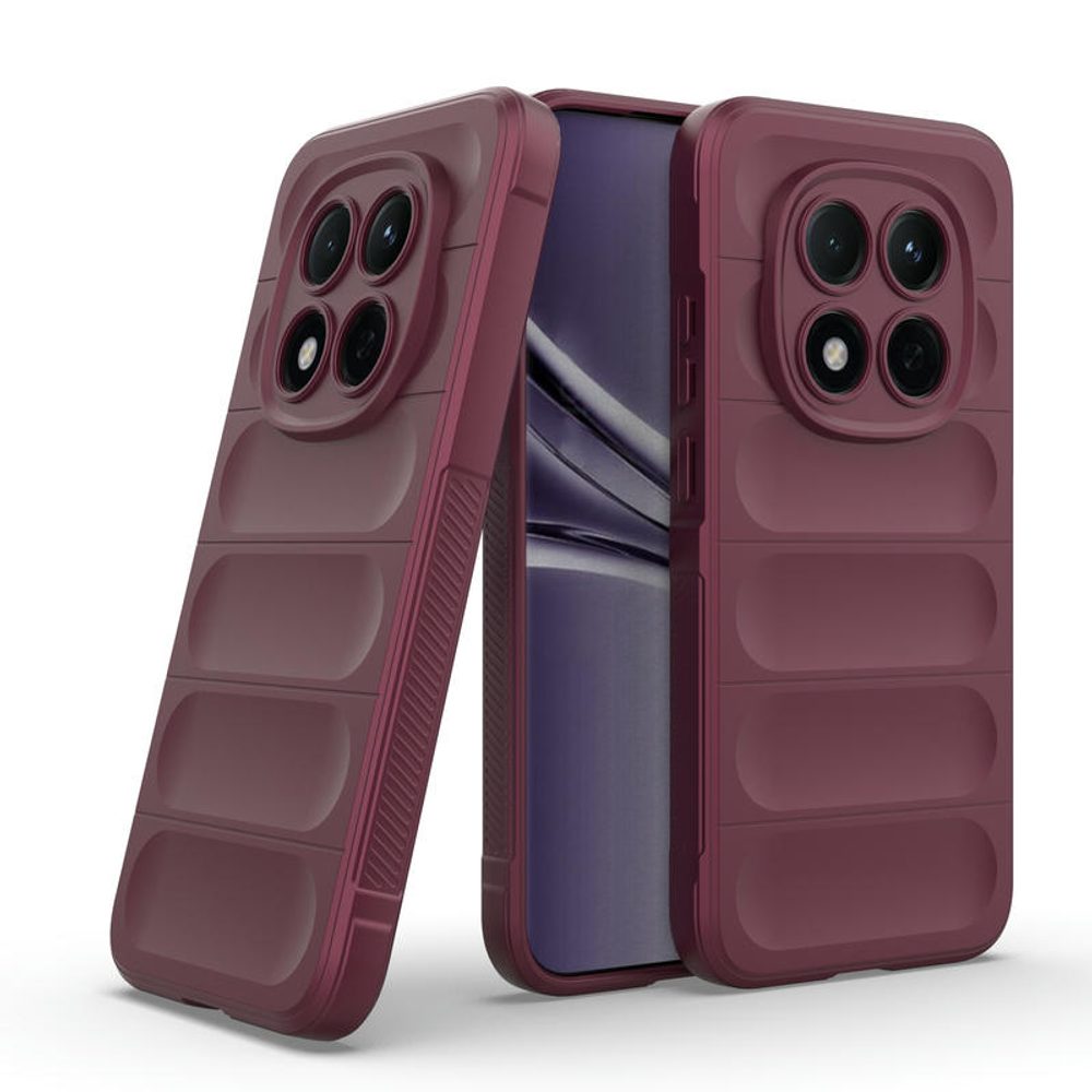 Levně Wency Magic Shield obal, Xiaomi Redmi Note 15 Pro 5G, vínový