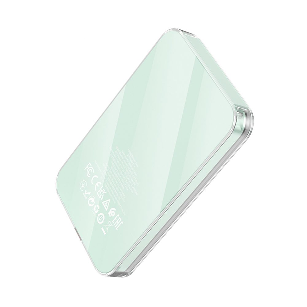 Hoco PowerBank Ice Crystal Q14, Polnjenje MagSafe, PD20W, 5000 MAh, Vijolična