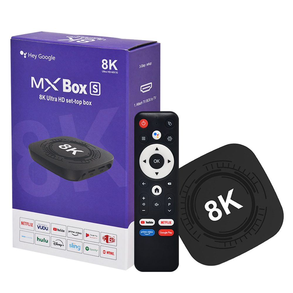 MX10 8K PRO Smart TV Box cu Android 14 (2 GB RAM / 16 GB)