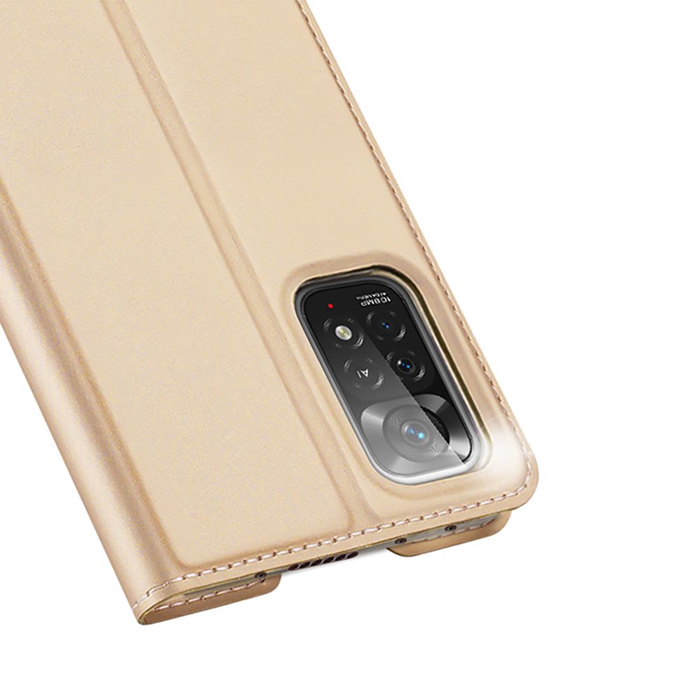 Dux Ducis Skin Pro, Knižkové Púzdro, Xiaomi Redmi Note 11 Pro 5G / 11 Pro / 11E Pro, Zlaté