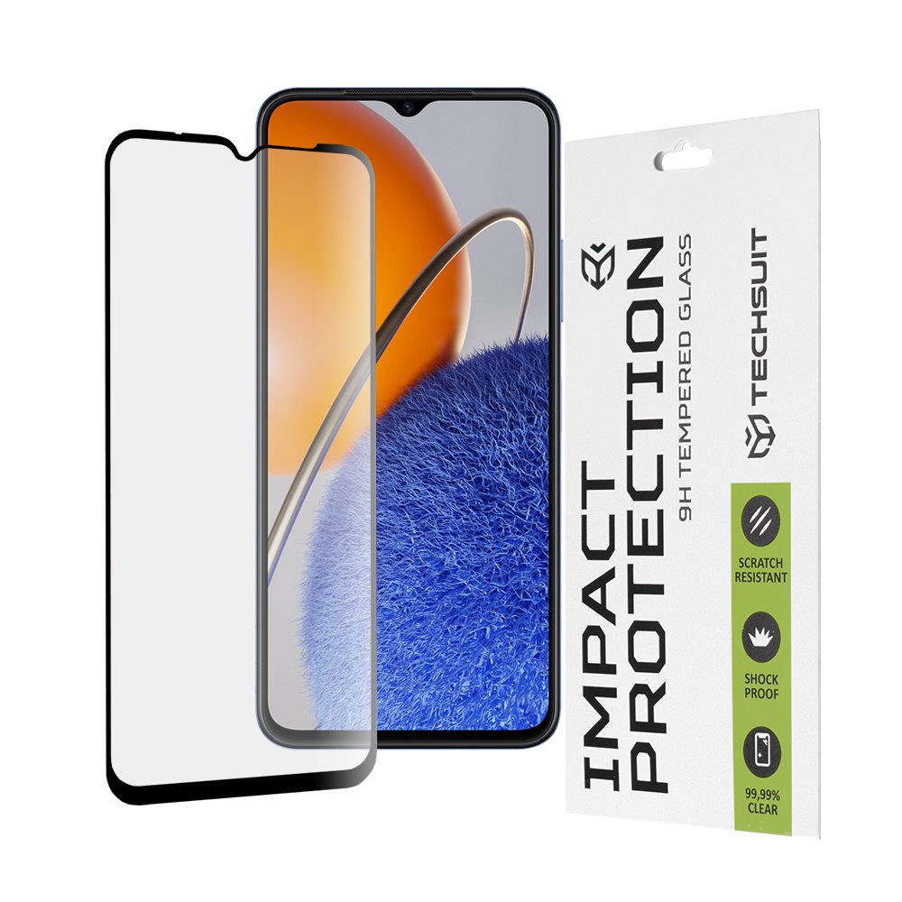 Techsuit 111D Edzett üveg, Huawei Nova Y61, Fekete