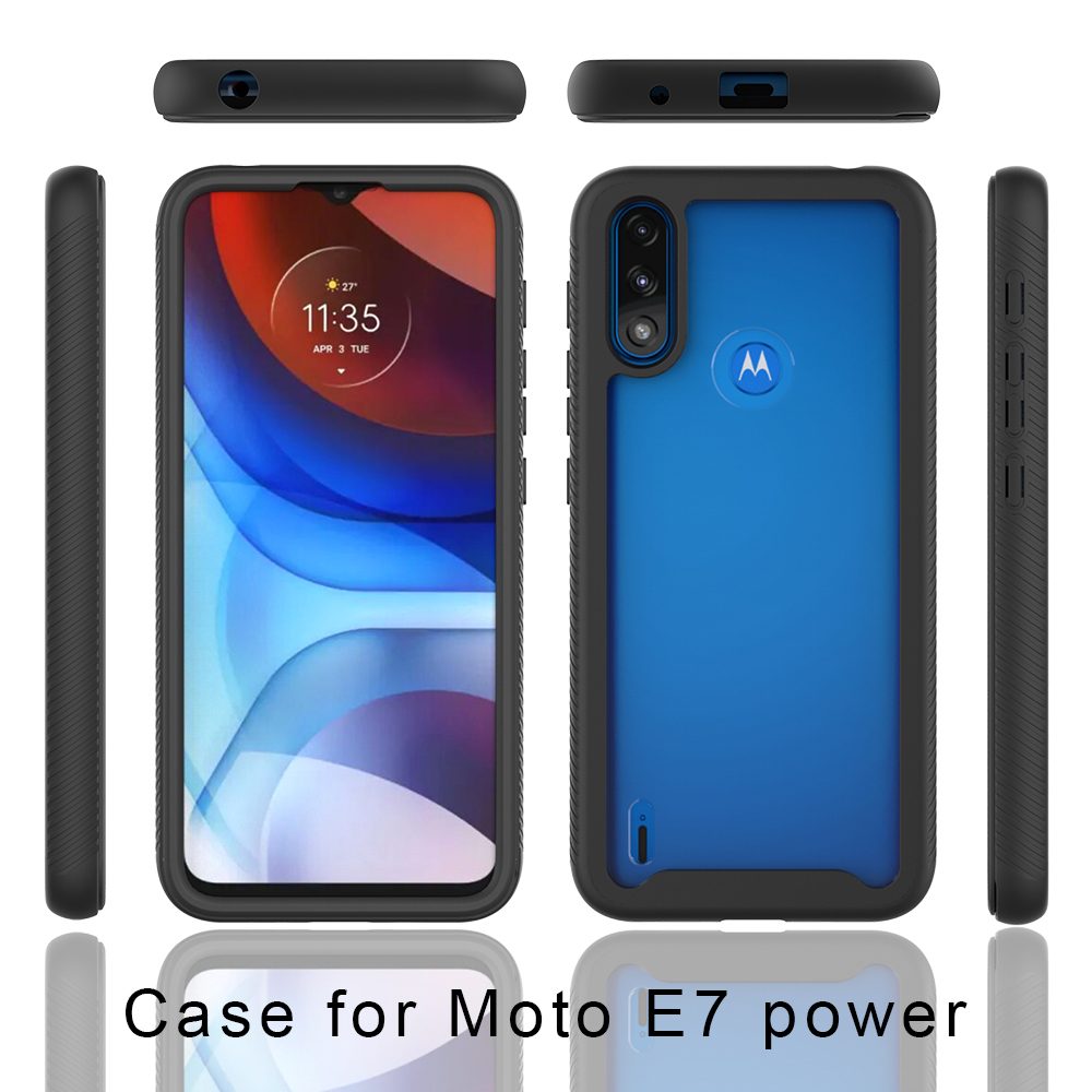 Techsuit Defense360 Pro + Zaščitna Folija, Motorola Moto E7 Power / Moto E7i Power, črna