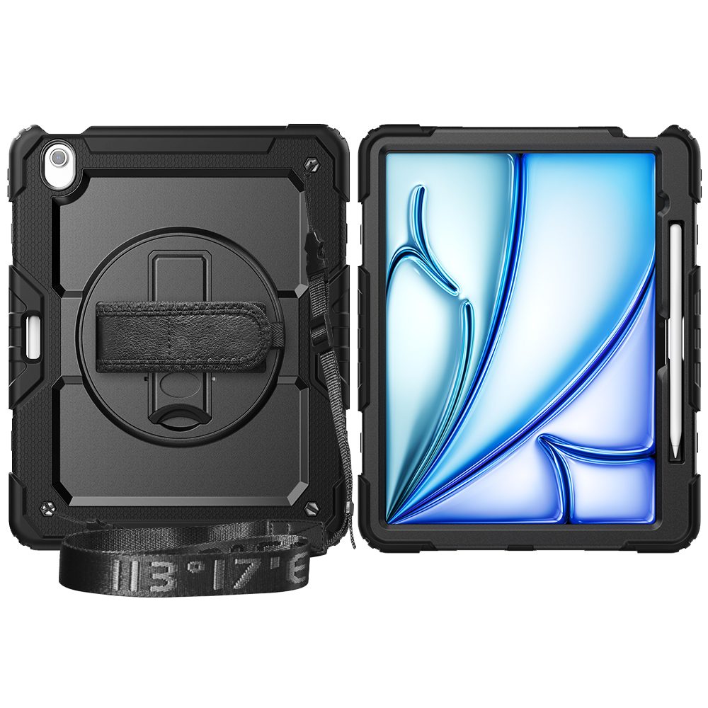 JP Solid360 obal na tablet, iPad Air 11 2024 / 2025 / 2026, čierny
