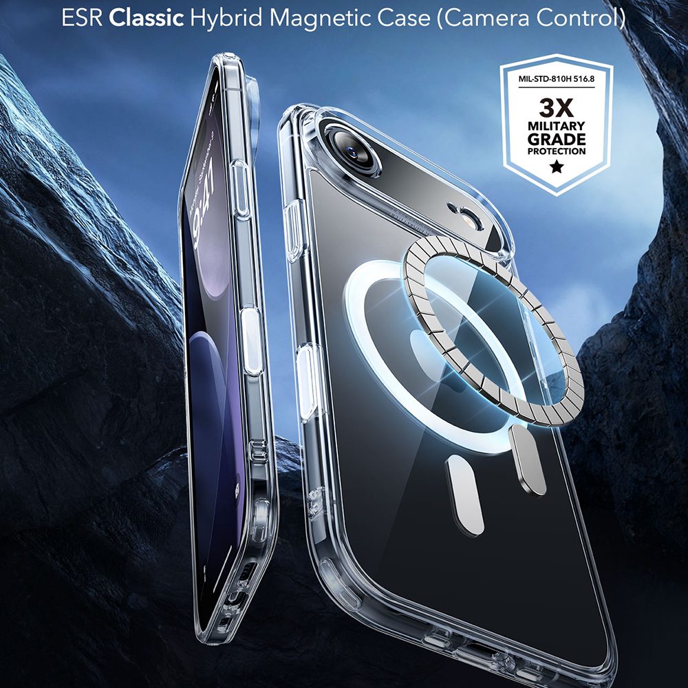 Kryt ESR Classic Hybrid HaloLock MagSafe, iPhone Air, číry