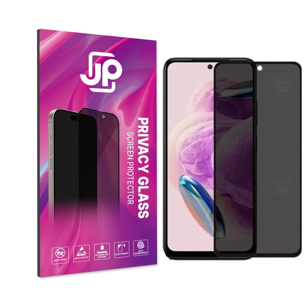 Levně JP Privacy Tvrzené sklo, Xiaomi Redmi Note 12S, černé