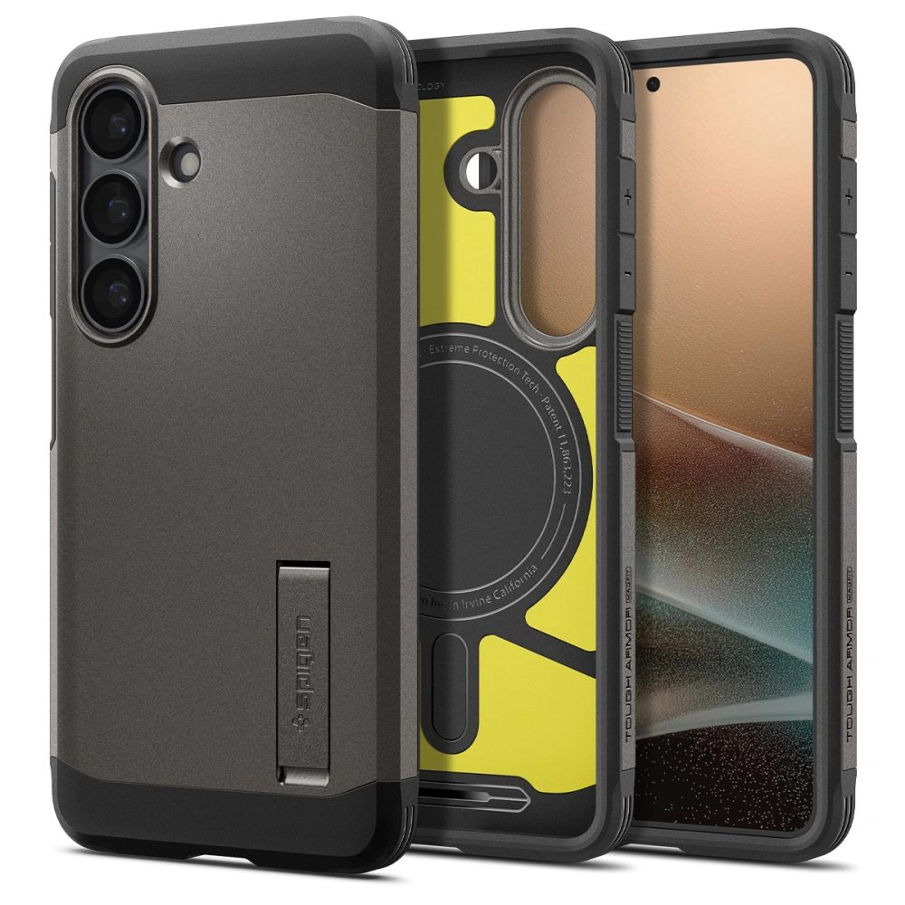 Levně Spigen Tough Armor MagSafe obal, Samsung Galaxy S26 Plus, šedý